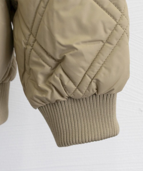 Miniministore(ミニミニストア)の「中綿ジャケット キルティングブルゾン防寒(その他アウター・レディース・ブラック/ベージュ/カーキ・FREE)」の6枚目の写真