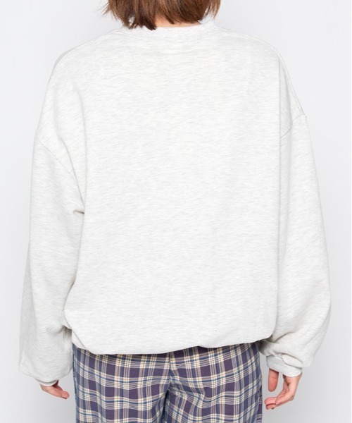 spiritoso(スピリトーゾ)の「【spiritoso】AMICOプリントビッグスウェットトレーナー(Tシャツ/カットソー・レディース・杢グレー/ホワイト系その他・FREE)」の4枚目の写真