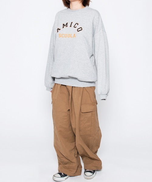 spiritoso(スピリトーゾ)の「【spiritoso】AMICOプリントビッグスウェットトレーナー(Tシャツ/カットソー・レディース・杢グレー/ホワイト系その他・FREE)」の11枚目の写真