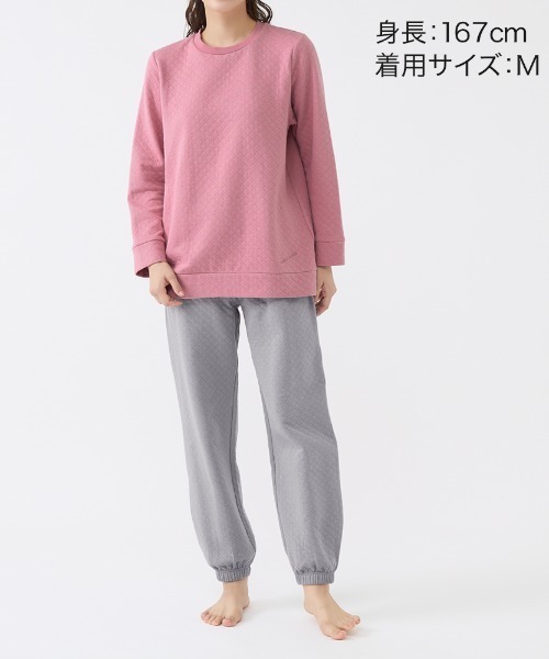 COMME CI COMME CA/コムシコムサ ルームウェア 長袖長パンツ 表裏綿100％キルト（ルームウェア/パジャマ）｜COMME CI COMME CA（コムシコムサ）