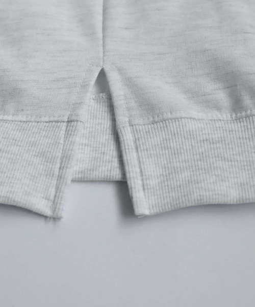 antiqua（アンティカ）の「ミニ裏毛変形トップス（スウェット・レディース・ブラック/オートミール・ONESIZE）」の10枚目の写真
