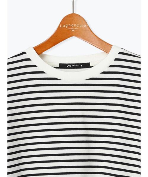 Lugnoncure（ルノンキュール）の「【抗菌防臭】ラウンドヘムトップス（Tシャツ/カットソー・レディース・ホワイト/チャコールグレー/オフホワイト・F）」の6枚目の写真