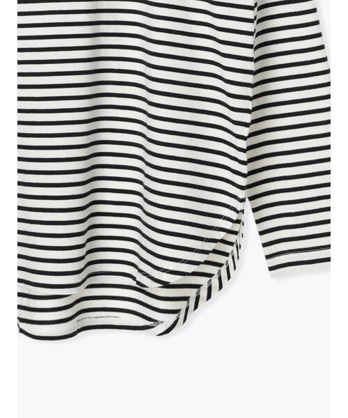 Lugnoncure（ルノンキュール）の「【抗菌防臭】ラウンドヘムトップス（Tシャツ/カットソー・レディース・ホワイト/チャコールグレー/オフホワイト・F）」の8枚目の写真