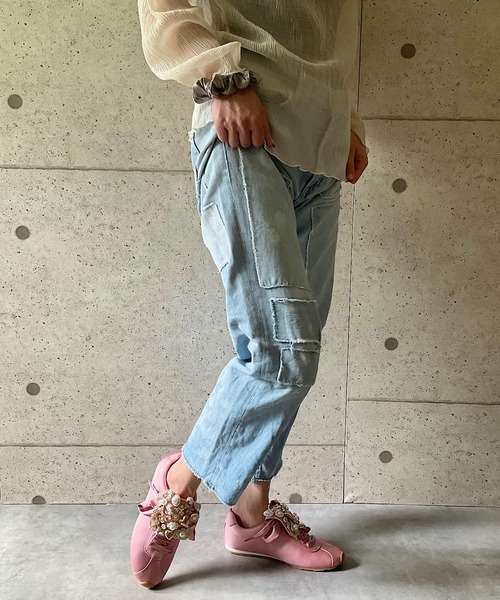 Jeffrey Campbell（ジェフリーキャンベル）の「キラキラ ビジュースニーカー（スニーカー・レディース・ピンク/ブラック・35/36/37/38/39）」の18枚目の写真