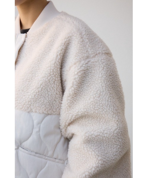 AZUL by moussy（アズールバイマウジー）の「スウィッチングボアブルゾン（ブルゾン・レディース・アイボリー/カーキ/ブラック・SMALL/MEDIUM）」の21枚目の写真