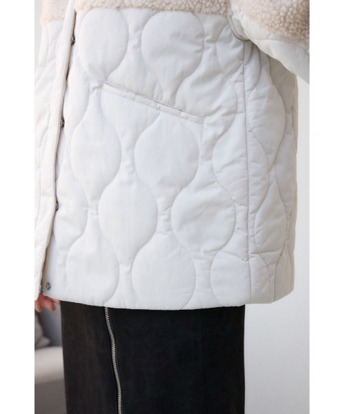 AZUL by moussy（アズールバイマウジー）の「スウィッチングボアブルゾン（ブルゾン・レディース・アイボリー/カーキ/ブラック・SMALL/MEDIUM）」の20枚目の写真