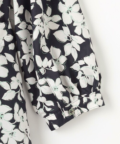 J.PRESS Ladies（J.プレス レディス）の「【洗える】スパンフラワープリント  ワンピース（ワンピース・レディース・ネイビー系5/ホワイト系5・XS）」の13枚目の写真