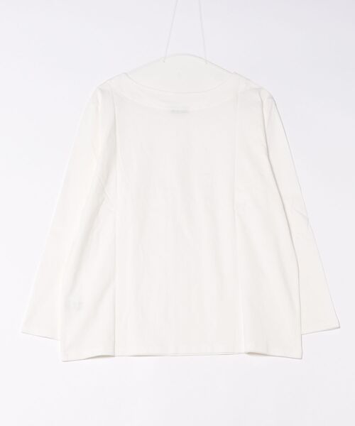 Viola e Viola(ヴィオラエヴィオラ)の「柔らか綿100%大人キレイTシャツ(Tシャツ/カットソー・レディース・ホワイト×ブラック/ブラック/ホワイト/ブルー・3L/LL/L/M)」の14枚目の写真