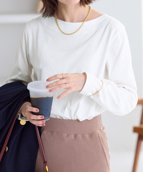 セール】柔らか綿100％大人キレイTシャツ（Tシャツ/カットソー