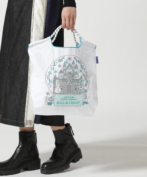 Ball&Chain（ボールアンドチェーン）の「Ball&Chain(ボールアンドチェーン) COTORI.snow glove /Mサイズ（エコバッグ/サブバッグ・レディース・ホワイト・F）」の7枚目の写真