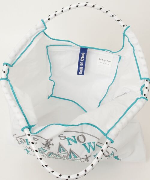 Ball&Chain（ボールアンドチェーン）の「Ball&Chain(ボールアンドチェーン) COTORI.snow glove /Mサイズ（エコバッグ/サブバッグ・レディース・ホワイト・F）」の4枚目の写真