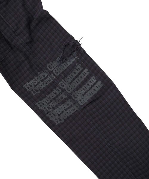 HYSTERIC GLAMOUR(ヒステリックグラマー)の「TYPE LOGO リメイクチェックパンツ(その他パンツ・レディース・ブルー系その他/ブラック系その他・SMALL/MEDIUM)」の11枚目の写真