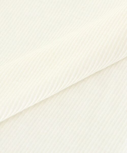 le.coeur blanc（ルクールブラン）の「《手洗い可能》シアーリブロングスリーブTシャツ（Tシャツ/カットソー・レディース・ベージュ/ダークグレー/オフホワイト・38）」の8枚目の写真