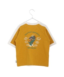ドラゴンスカジャン風半袖Tシャツ■パパサイズ