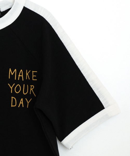 MAKE YOUR DAY(メイクユアデイ)の「ドラゴンスカジャン風半袖Tシャツ■パパサイズ(Tシャツ/カットソー・メンズ・ブラック/マスタード/グリーン・L/M)」の14枚目の写真