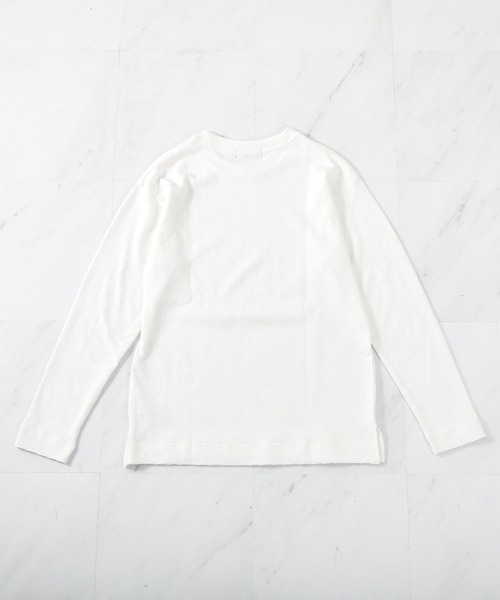 UNION STATION（ユニオンステーション）の「シェブロン柄リンクスジャガードロンT（Tシャツ/カットソー・メンズ・ネイビー/ホワイト/ピンク・S/M/LL/L）」の7枚目の写真