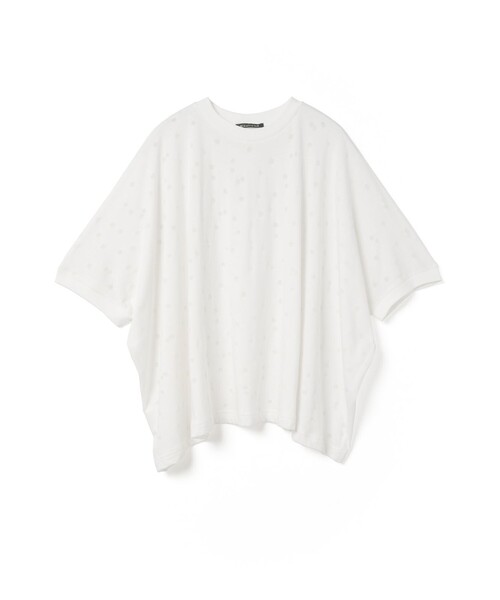 mizuiroind(ミズイロインド)の「mizuiro ind バーンアウトドットプリントワイドプルオーバー(Tシャツ/カットソー・レディース・グレー/オフホワイト/ブラック・FREE)」の4枚目の写真