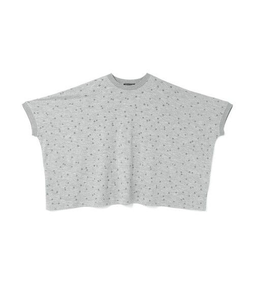 mizuiroind(ミズイロインド)の「mizuiro ind バーンアウトドットプリントワイドプルオーバー(Tシャツ/カットソー・レディース・グレー/オフホワイト/ブラック・FREE)」の16枚目の写真