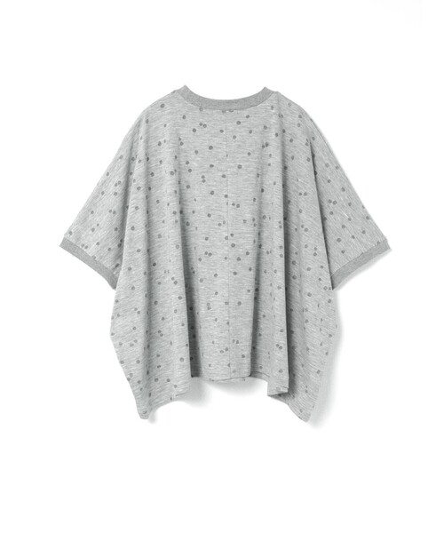 mizuiroind(ミズイロインド)の「mizuiro ind バーンアウトドットプリントワイドプルオーバー(Tシャツ/カットソー・レディース・グレー/オフホワイト/ブラック・FREE)」の20枚目の写真