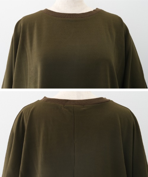 aquagarage(アクアガレージ)の「ドルマンスリーブトップス(Tシャツ/カットソー・レディース・ベージュ/モカ/カーキ/ブラック・F)」の10枚目の写真