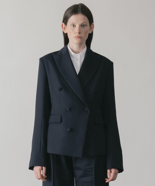 CINOH ライダース CINOH（チノ）の「W FACE RIDERS JACKET（テーラードジャケット）」 - WEAR