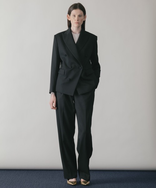 CINOH(チノ)の「BLACK FORMAL オブリークダブルジャケット(テーラードジャケット・レディース・ネイビー系2/ブラック系その他/ネイビー系1・38/36)」の9枚目の写真