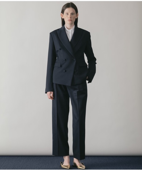 CINOH(チノ)の「BLACK FORMAL オブリークダブルジャケット(テーラードジャケット・レディース・ネイビー系2/ブラック系その他/ネイビー系1・38/36)」の11枚目の写真