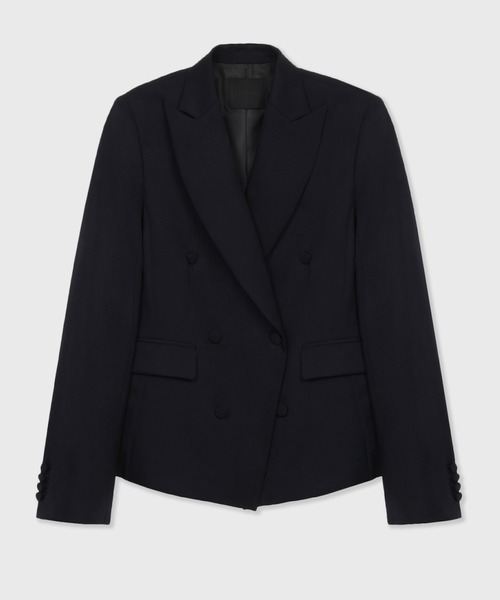 CINOH(チノ)の「BLACK FORMAL オブリークダブルジャケット(テーラードジャケット・レディース・ネイビー系2/ブラック系その他/ネイビー系1・38/36)」の14枚目の写真