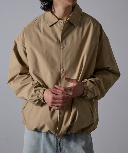 TRUSS(トラス)の「【TRUSS】リサイクルポリコーチジャケット PCJ-940(ブルゾン・メンズ・ベージュ/ネイビー/ブラック・L/M/XL)」の22枚目の写真