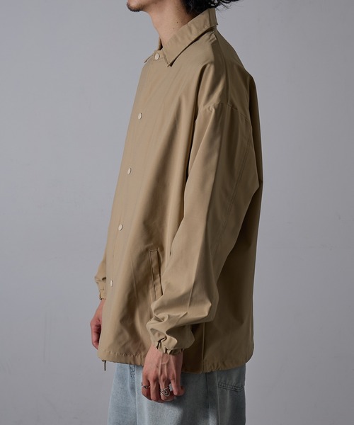 TRUSS(トラス)の「【TRUSS】リサイクルポリコーチジャケット PCJ-940(ブルゾン・メンズ・ベージュ/ネイビー/ブラック・L/M/XL)」の21枚目の写真