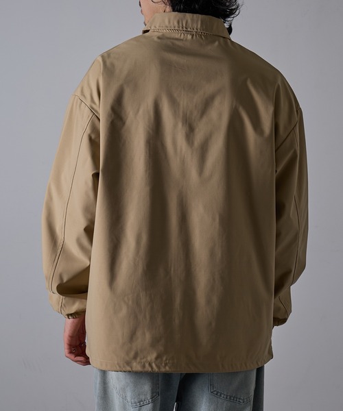 TRUSS(トラス)の「【TRUSS】リサイクルポリコーチジャケット PCJ-940(ブルゾン・メンズ・ベージュ/ネイビー/ブラック・L/M/XL)」の20枚目の写真