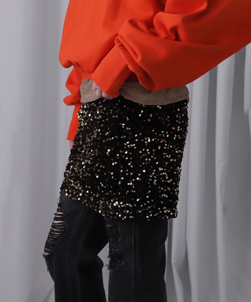 ROSE BUD（ローズバッド）の「(CREOLME)スパンコールミニスカート（スカート・レディース・シルバー・ONE SIZE）」の16枚目の写真