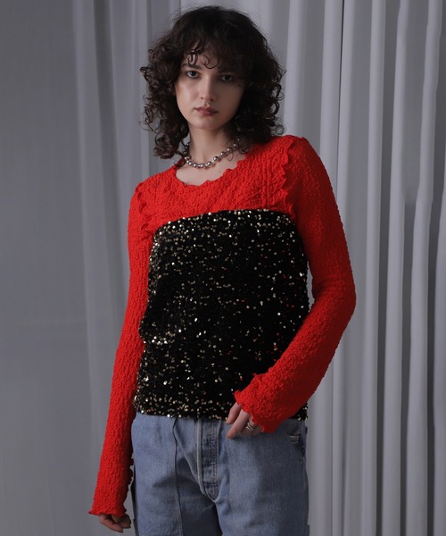 ROSE BUD（ローズバッド）の「(CREOLME)スパンコールミニスカート（スカート・レディース・シルバー・ONE SIZE）」の18枚目の写真