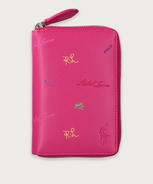 未使用 箱付き ポロラルフローレン 長財布 マルチカラー ラウンドジップ POLO RALPH LAUREN 財布 マルチカラーロゴ ラウンドジップ