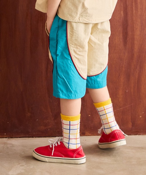 MARKEY'S（マーキーズ）の「ナイロンパイピングショーツ【セットアップ可能】（その他パンツ・キッズ・キャメル/アイボリー/ブルー・150/140/110/100/90/80/130/120/95）」の17枚目の写真