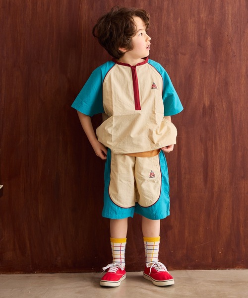 MARKEY'S（マーキーズ）の「ナイロンパイピングショーツ【セットアップ可能】（その他パンツ・キッズ・キャメル/アイボリー/ブルー・150/140/110/100/90/80/130/120/95）」の18枚目の写真