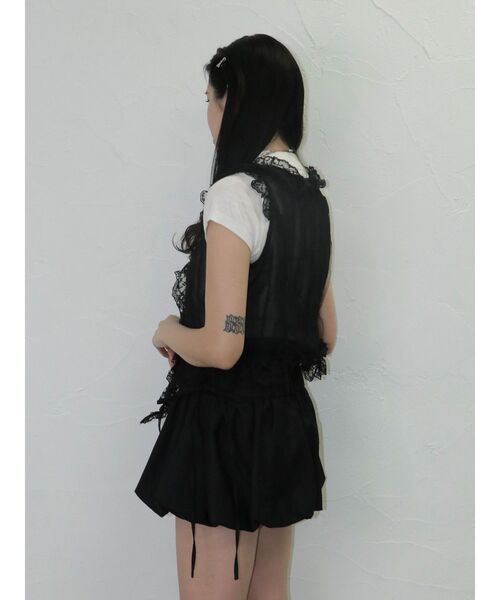 jouetie(ジュエティ)の「ラッフルフリルシアージレ(シャツ/ブラウス・レディース・ブラック/ピンク/オフホワイト・MEDIUM)」の11枚目の写真