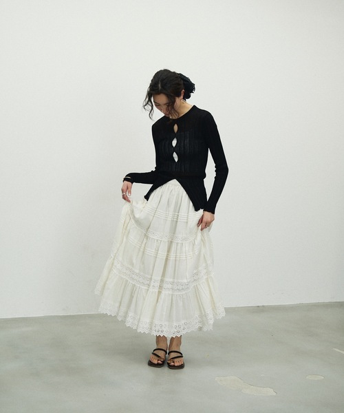 ◆送料・関税無料◆Paloma Wool コットンメッシュスカート セール】Cotton lace skirt / コットンレーススカート（スカート