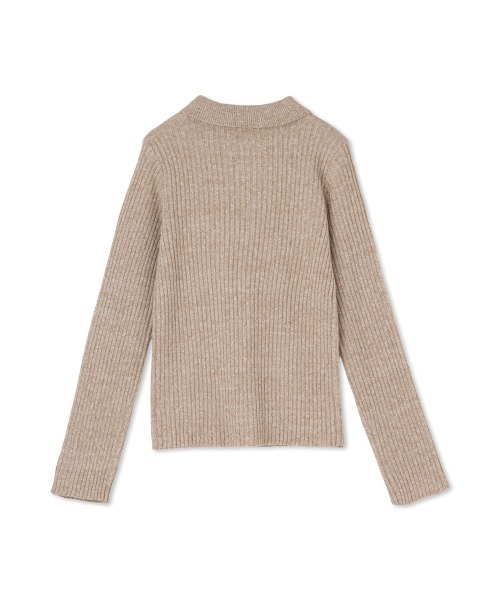 VICKY（ビッキー）の「ホックディティール襟付きニットカーディガン≪手洗い可能≫（カーディガン/ボレロ・レディース・オフホワイト/ライトグレー・M）」の9枚目の写真