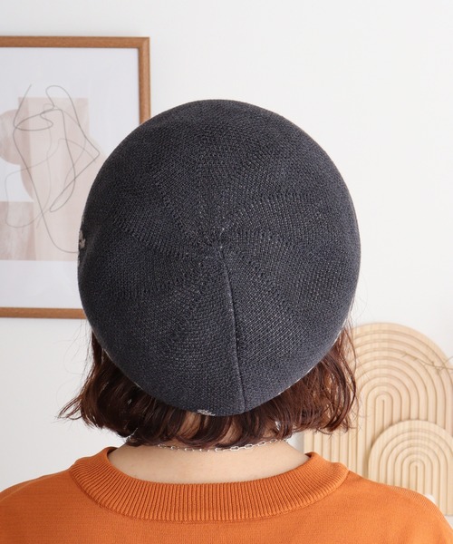 Sense of Grace（センスオブグレース）の「麻混　サーモベレー帽（ハンチング/ベレー帽・レディース・ターコイズブルー/ブラック/ベージュ・FREE）」の19枚目の写真