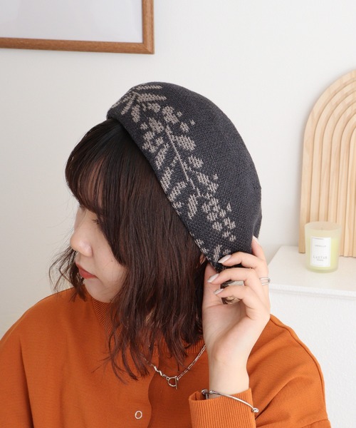 Sense of Grace（センスオブグレース）の「麻混　サーモベレー帽（ハンチング/ベレー帽・レディース・ターコイズブルー/ブラック/ベージュ・FREE）」の6枚目の写真