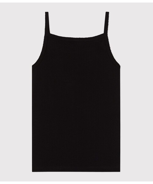 PETIT BATEAU（プチバトー）の「キャミソール（キャミソール・レディース・ブラック・XX-SMALL/X-SMALL/SMALL/MEDIUM/LARGE）」の2枚目の写真