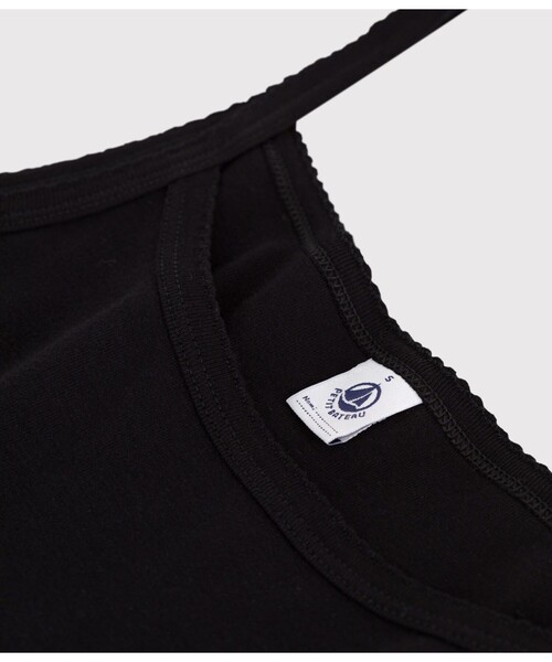 PETIT BATEAU（プチバトー）の「キャミソール（キャミソール・レディース・ブラック・XX-SMALL/X-SMALL/SMALL/MEDIUM/LARGE）」の3枚目の写真