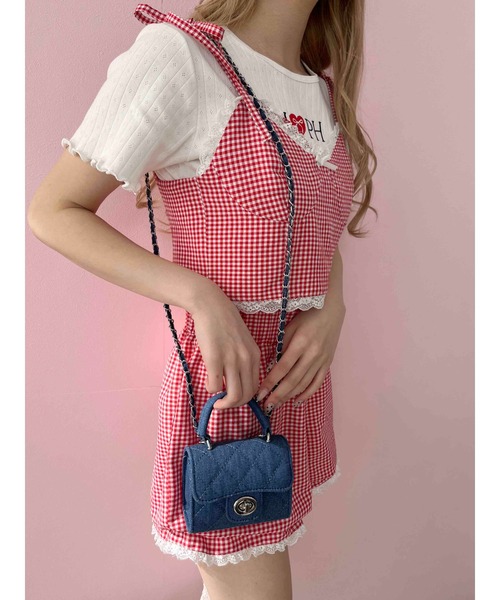 PHILLY（フィリー）の「【PHILLY】デニムミニショルダーバッグ（ショルダーバッグ・レディース・サックスブルー/インディゴブルー・FREE）」の9枚目の写真