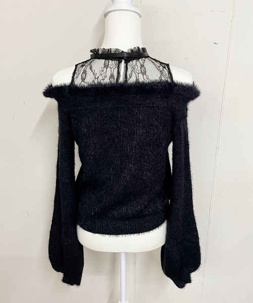 MA*RS（アメーバーマーズ）の「肩開きシャギーニットトップス（ニット/セーター・レディース・ピンク/ホワイト/ブラック・FREE）」の11枚目の写真