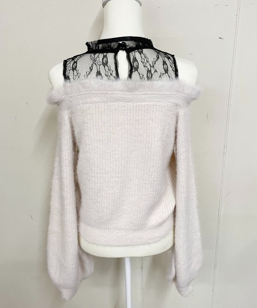 MA*RS（アメーバーマーズ）の「肩開きシャギーニットトップス（ニット/セーター・レディース・ピンク/ホワイト/ブラック・FREE）」の16枚目の写真