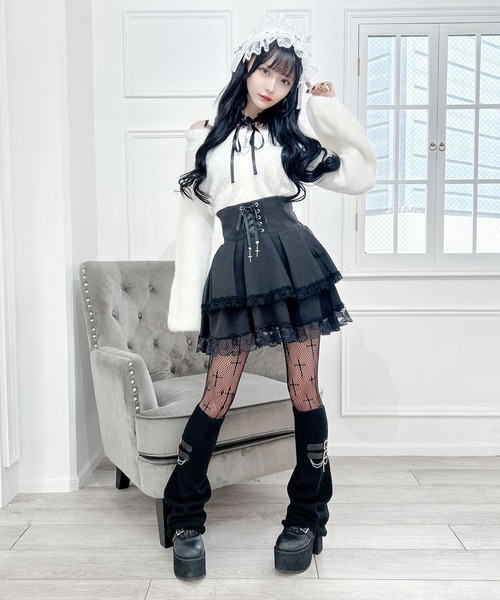 MA*RS（アメーバーマーズ）の「肩開きシャギーニットトップス（ニット/セーター・レディース・ピンク/ホワイト/ブラック・FREE）」の19枚目の写真