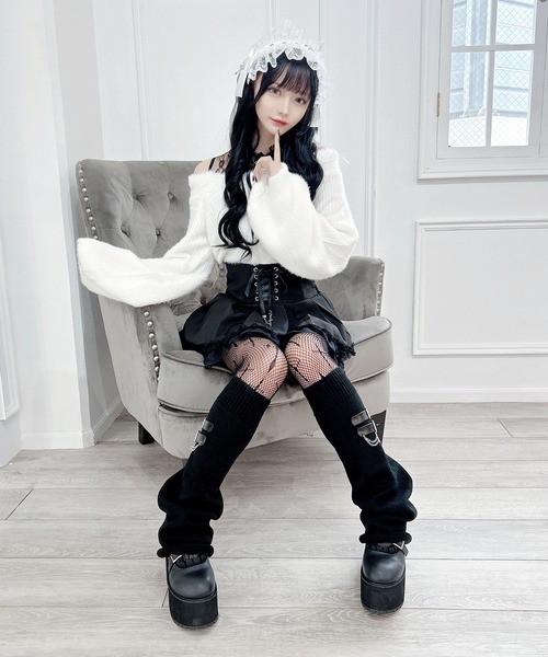 MA*RS（アメーバーマーズ）の「肩開きシャギーニットトップス（ニット/セーター・レディース・ピンク/ホワイト/ブラック・FREE）」の21枚目の写真