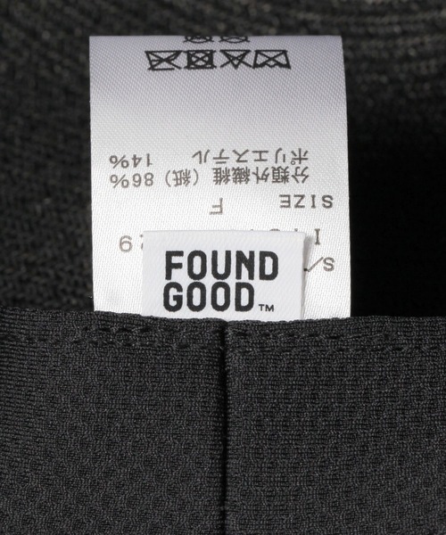 FOUND GOOD(ファウンドグッド)の「スリットペーパーハット(ハット・レディース・ブラック/アイボリー/ブラウン系8・FREE)」の12枚目の写真