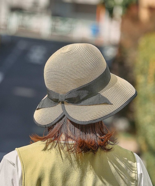 FOUND GOOD(ファウンドグッド)の「スリットペーパーハット(ハット・レディース・ブラック/アイボリー/ブラウン系8・FREE)」の17枚目の写真